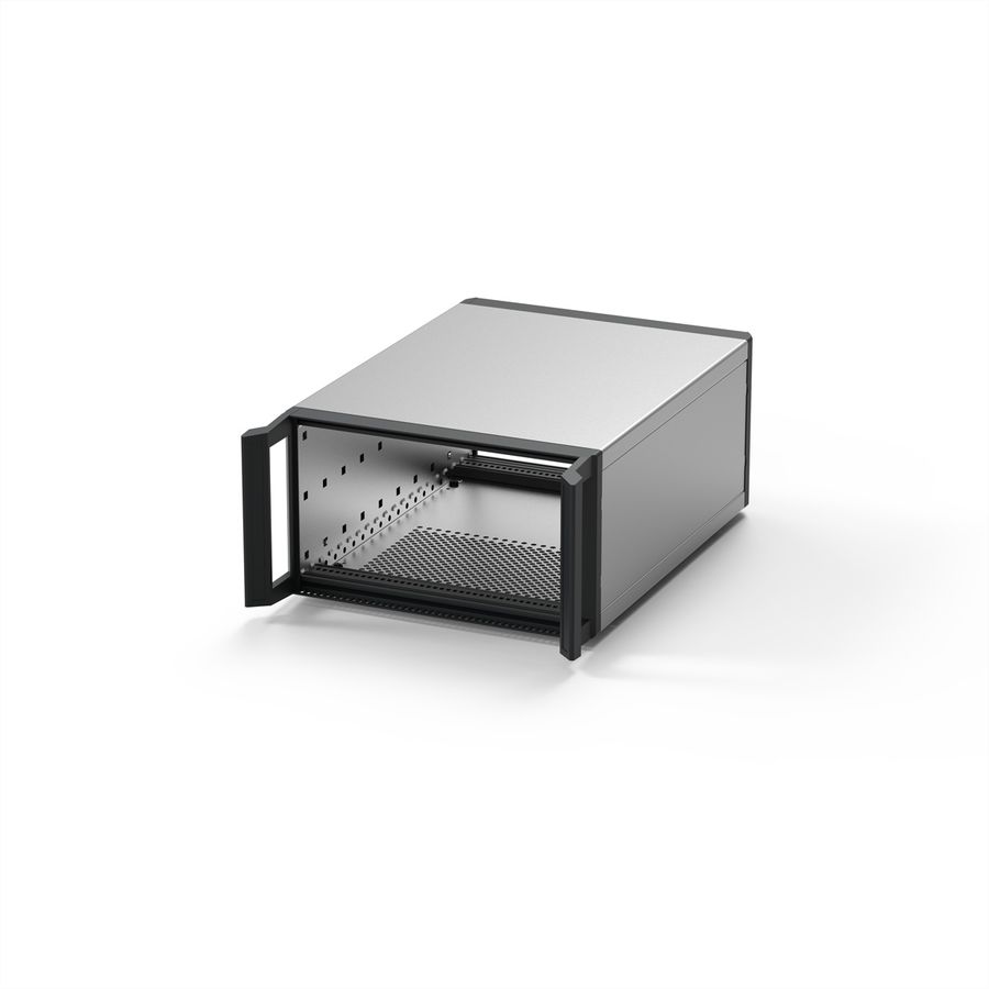 SCHROFF RatiopacPRO 19" Case, Retrofittable Shielding With Handles, 3 U, 42 HP, 315 mm