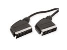 Scart videokabel M/M, zwart, 2 m