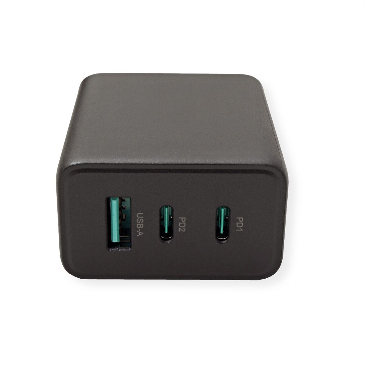 VALUE USB Wall Charger, 3-Port, (2x C+ 1x A), 65W, GaN