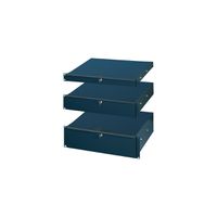SCHROFF 19" Drawer, 3 U, RAL 7021