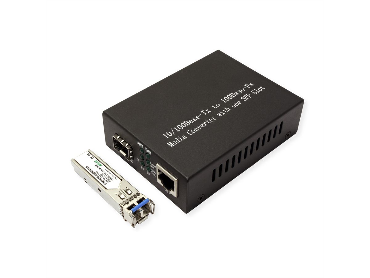 VALUE Fast Ethernet-converter, RJ-45 - LC (incl. Mini-GBIC)