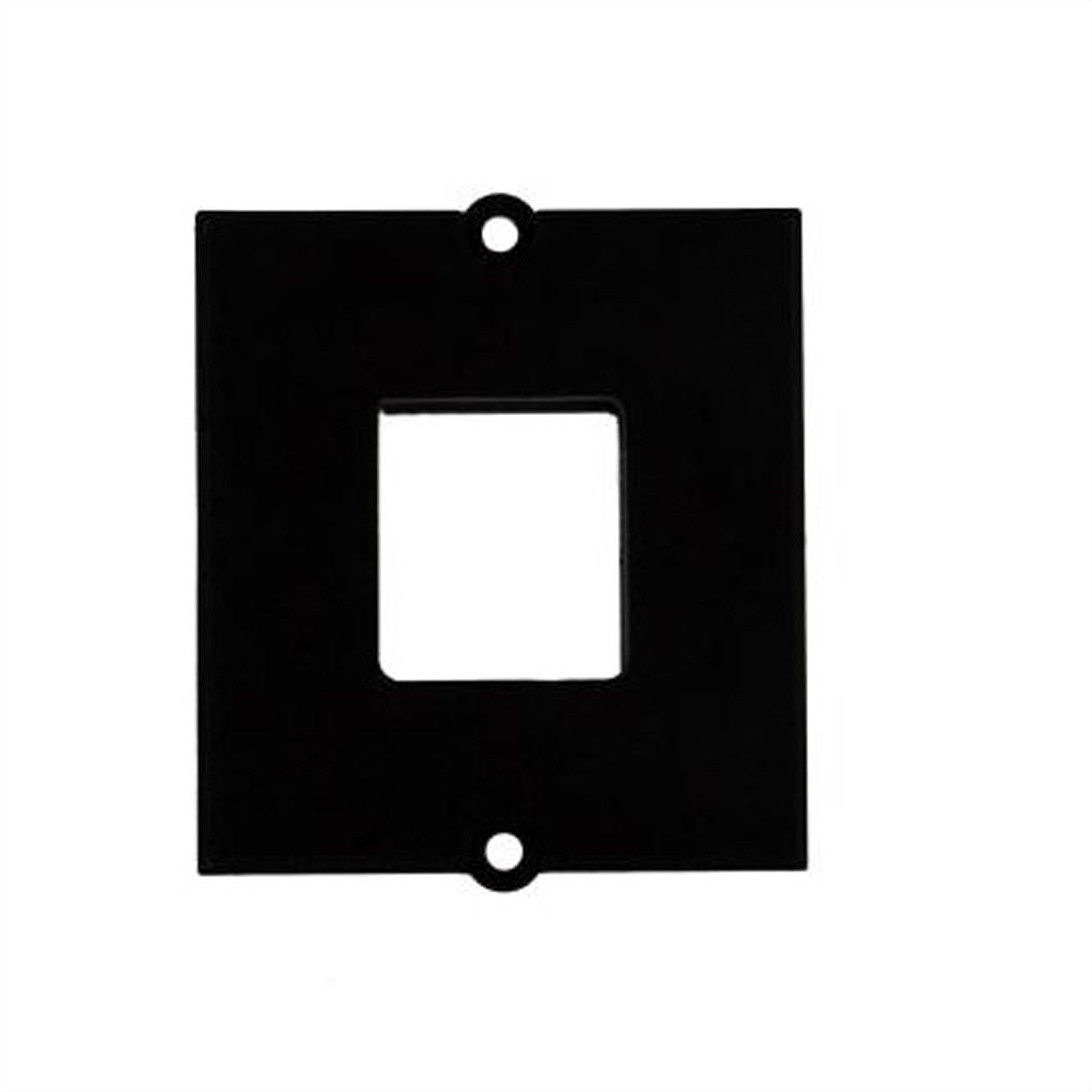 BACHMANN Custom module frame 1x Keystone met metalen beugel, zwart