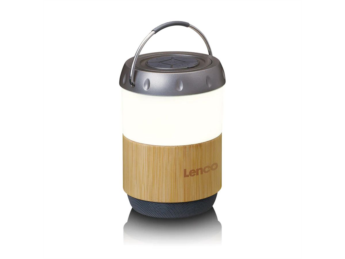 Lenco bamboe lamp BTL-030BA, met ingebouwde Bluetooth luidspreker