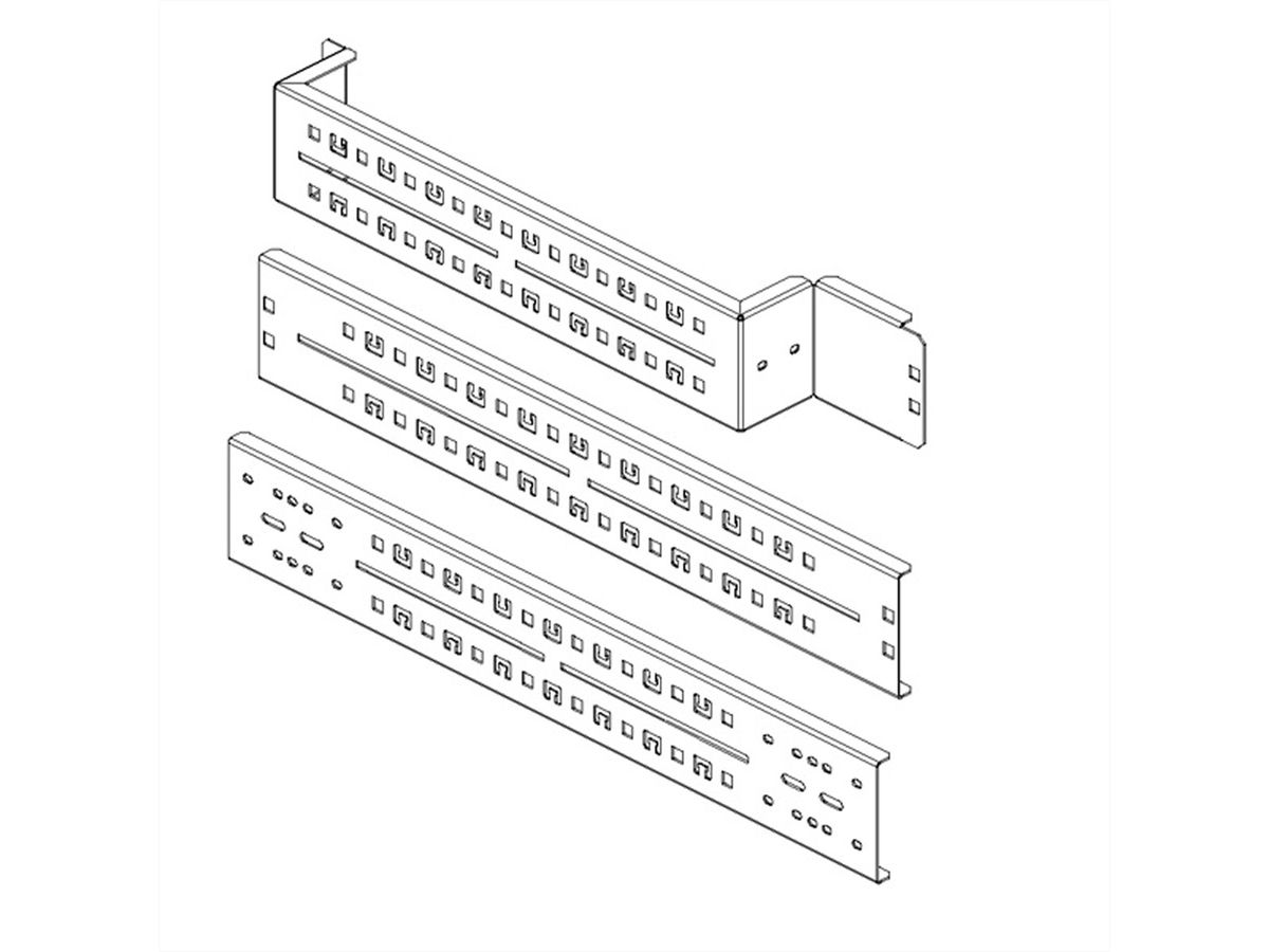 CONTEG Diepte strook voor Rack REV 800 x 800 mm 2 St.