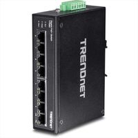 TRENDnet TI-PG80 8-Port Industrial Gigabit PoE+ DIN-Rail Switch