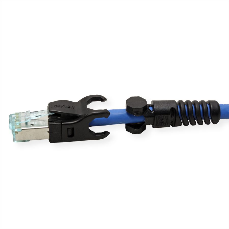 EasyLan VarioBoot Patch cable Cat.6A, S/FTP, blue, 2 m