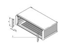 SCHROFF PropacPRO afbouwkit, voorzijde, voor EMC afscherming, 2 HE