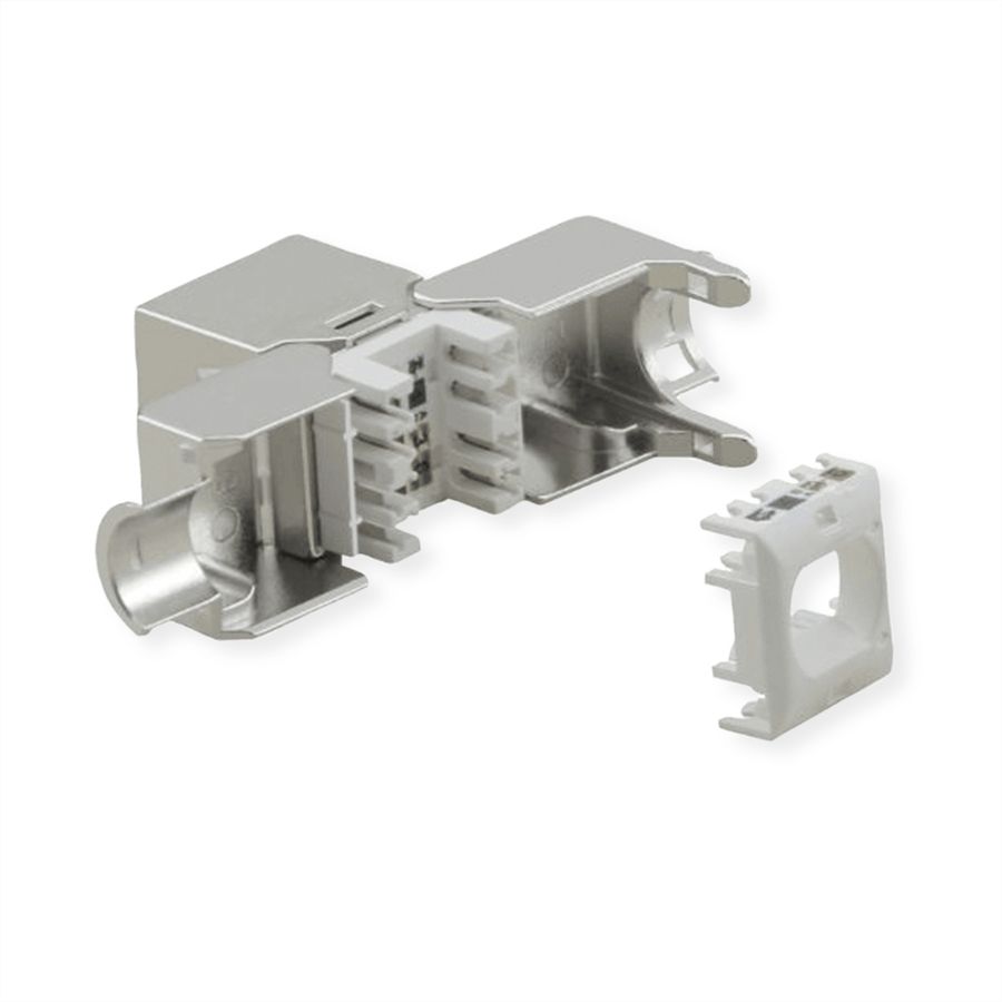 VALUE Cat.6A (klasse EA) Keystone, RJ-45, afgeschermd, zonder gereedschap, SLIM.