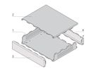 SCHROFF Interscale Bureaukoffer, geperforeerd, 133 mm, 310 mm, 221 mm