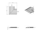 DATAFLEX Addit cable protector, corner-connection 482, silver
