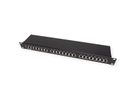 VALUE Cat.5e (Class D) 19"-Patchpanel, 24P, afgeschermd, zwart