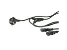 ROLINE Y-Power Cable, 2x straight IEC Connector, black, 2 m