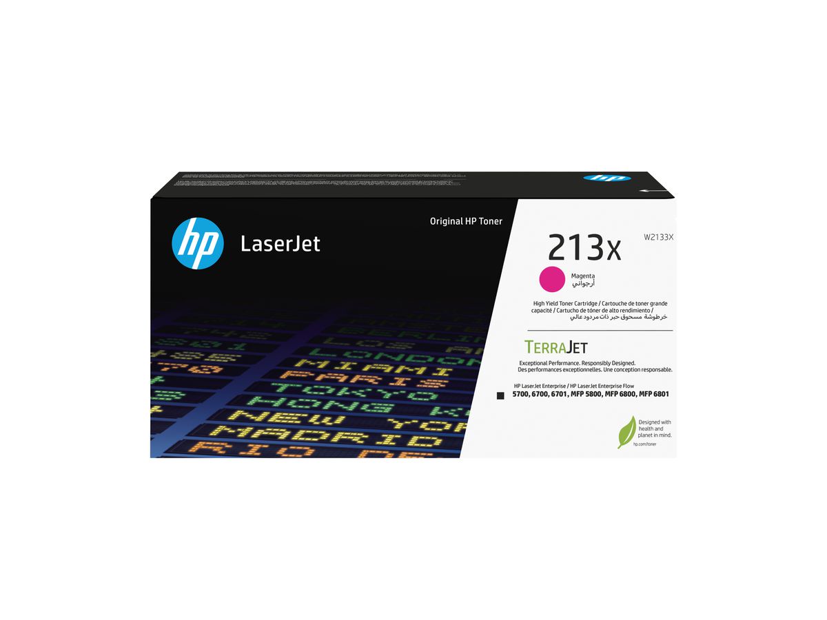HP 213X originele high-capacity LaserJet-tonercartridge, magenta