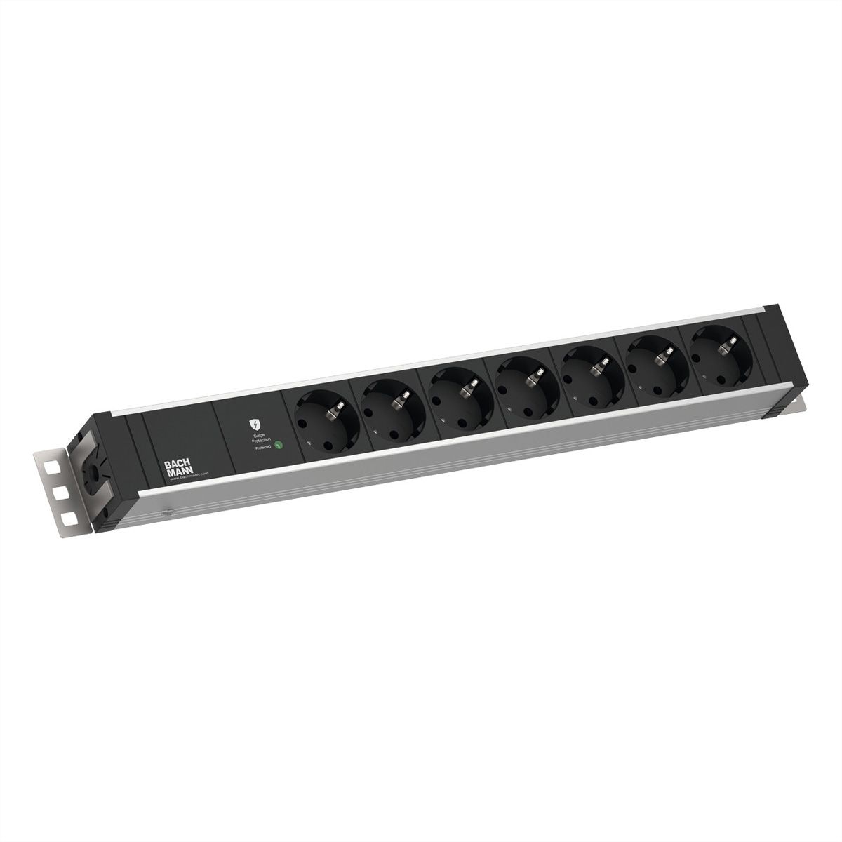BACHMANN 19" 1,5U 7xCEE7/3 ws 1xSPD-Plus 2,0m CEE7/7
