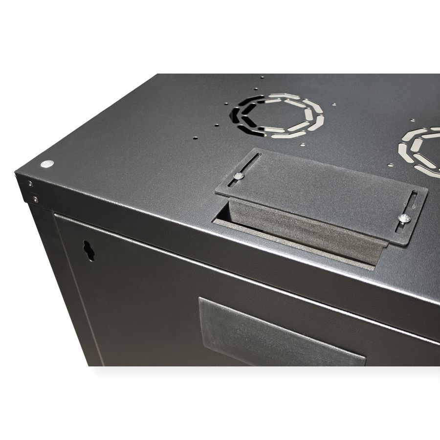 ROLINE 19-inch wall-mounted housing Pro 9 U, 600x450 WxD black