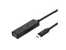 VALUE USB 2.0 Extension Cable, Active with Repeater, A - C, black, 10 m