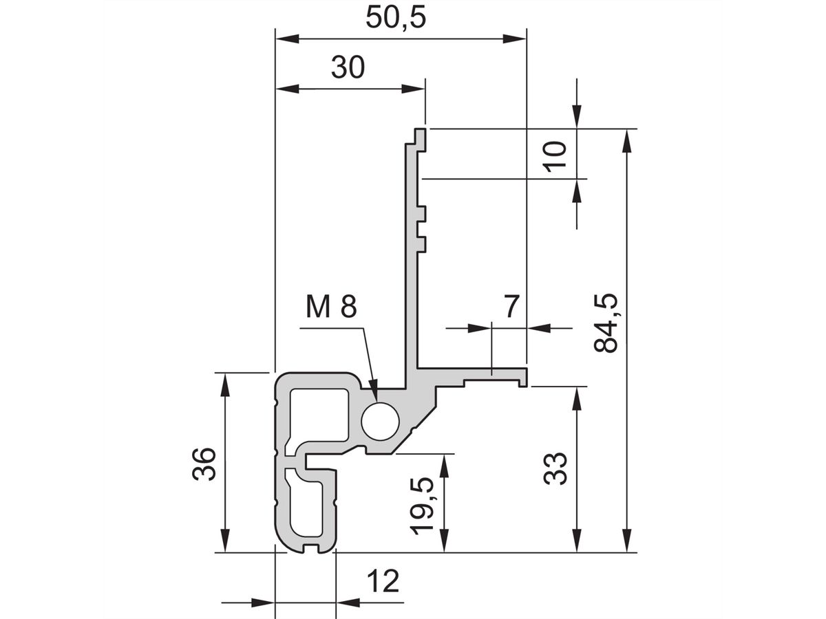SCHROFF Novastar kastframe, Slim-Line, 12 U 553W 1000D