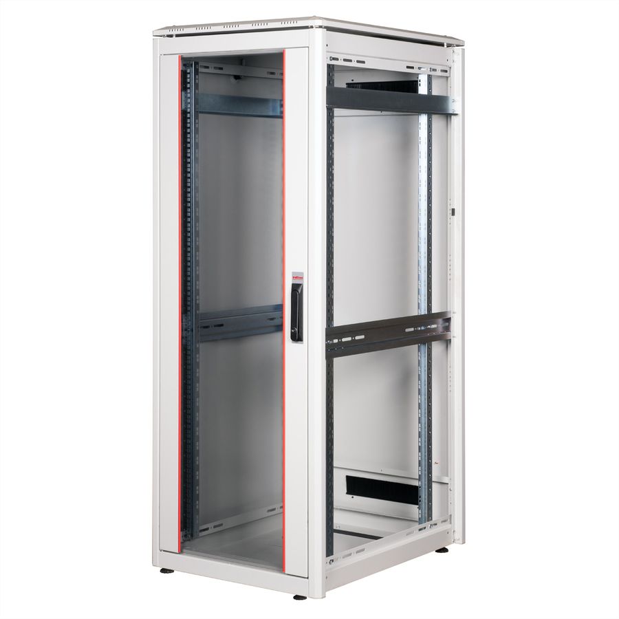 ROLINE 19-inch netwerkkast Pro 32 U, 600x800 BxD Glazen deur grijs