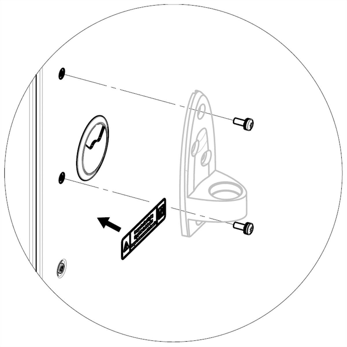 SCHROFF Monitor Arm Mounting Kit for Varistar Cabinet with Bolted Side Panels