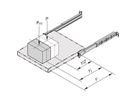 SCHROFF Telescopische geleider montageset, 1 U