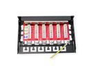 ROLINE Mini Patchpanel, Cat.6A/Cl.EA, 0.5U, 6x RJ45 ports, shielded, black