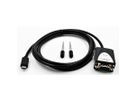 EXSYS EX-2311-2 USB 2.0 C - male naar 1 x seriële RS-232 1,8 meter kabel met 9 pin male LED display