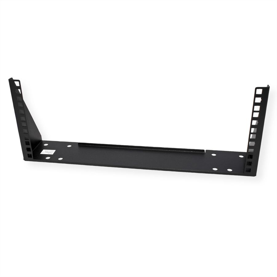 19" wand-/ondersteuningsbeugel, 4 HE, zwart
