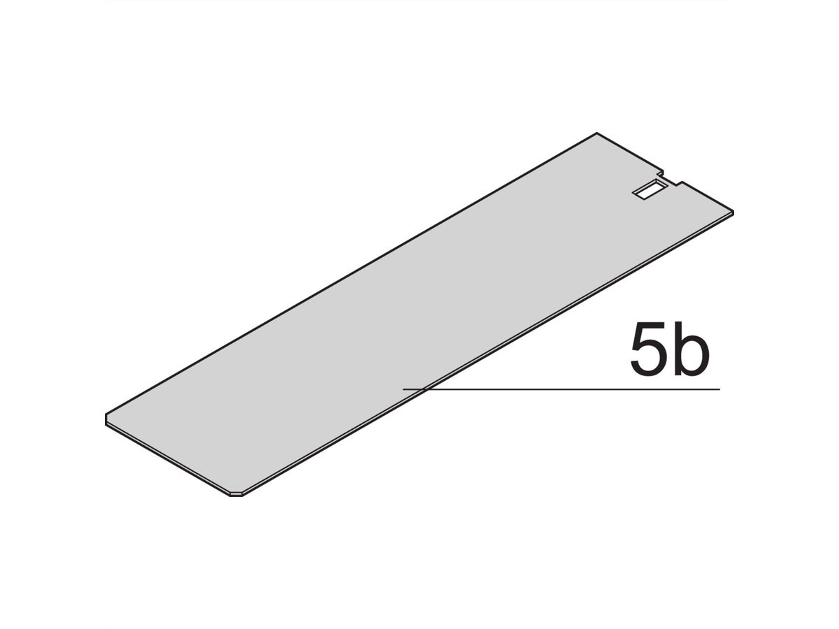 SCHROFF insteekmodule met frame PRO, gladde afdekking, 1 connector, 6 HE, 8 HE, 227 mm