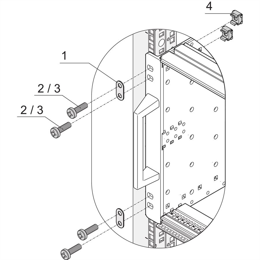 SCHROFF EuropacPRO 19" Dual Fixing Materials Kit