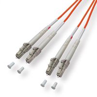 Quality LWL-Kabel 50/125µm OM2, LC/LC, orange, 1 m