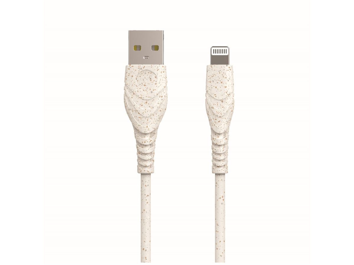 BIOnd BIO-12-IP USB-A naar Lightning 2,4A kabel, 1,2 m
