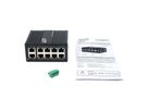 EXSYS EX-62026PoE 10-Port Industrie-Ethernet-PoE-Switch, 8x PoE + 2-Port 10/100/1000Tx