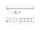 BACHMANN POWER FRAME Large 3x earthing contact 3x ABD