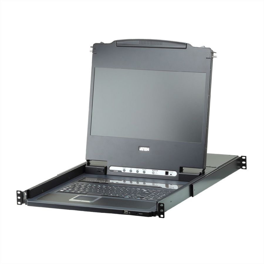 ATEN CL6708MW 43 cm LCD KVM-switch, USB-DVI 8-poorts, DE-Layout