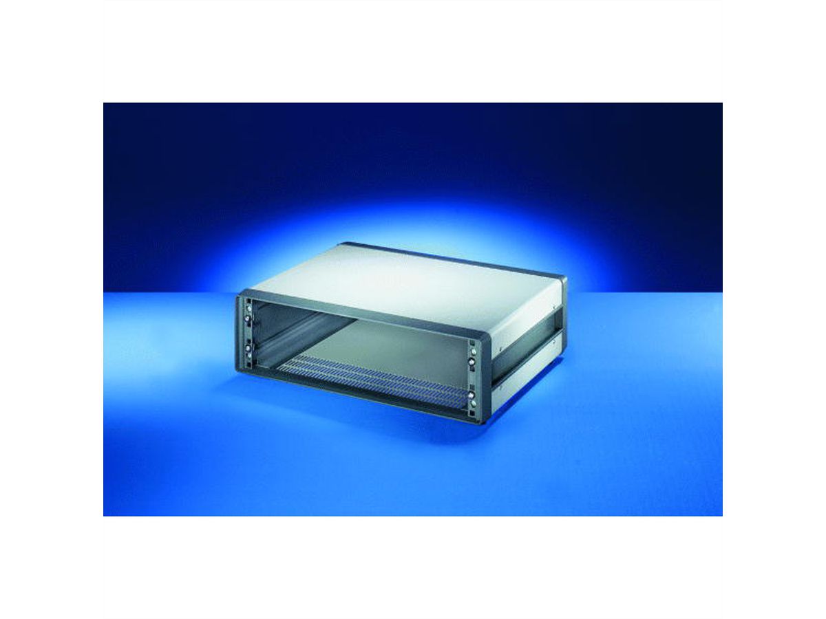 SCHROFF Comptec 19" Desktop Case, Unshielded, Steel Cover, 3 U, 84 HP, 400 mm