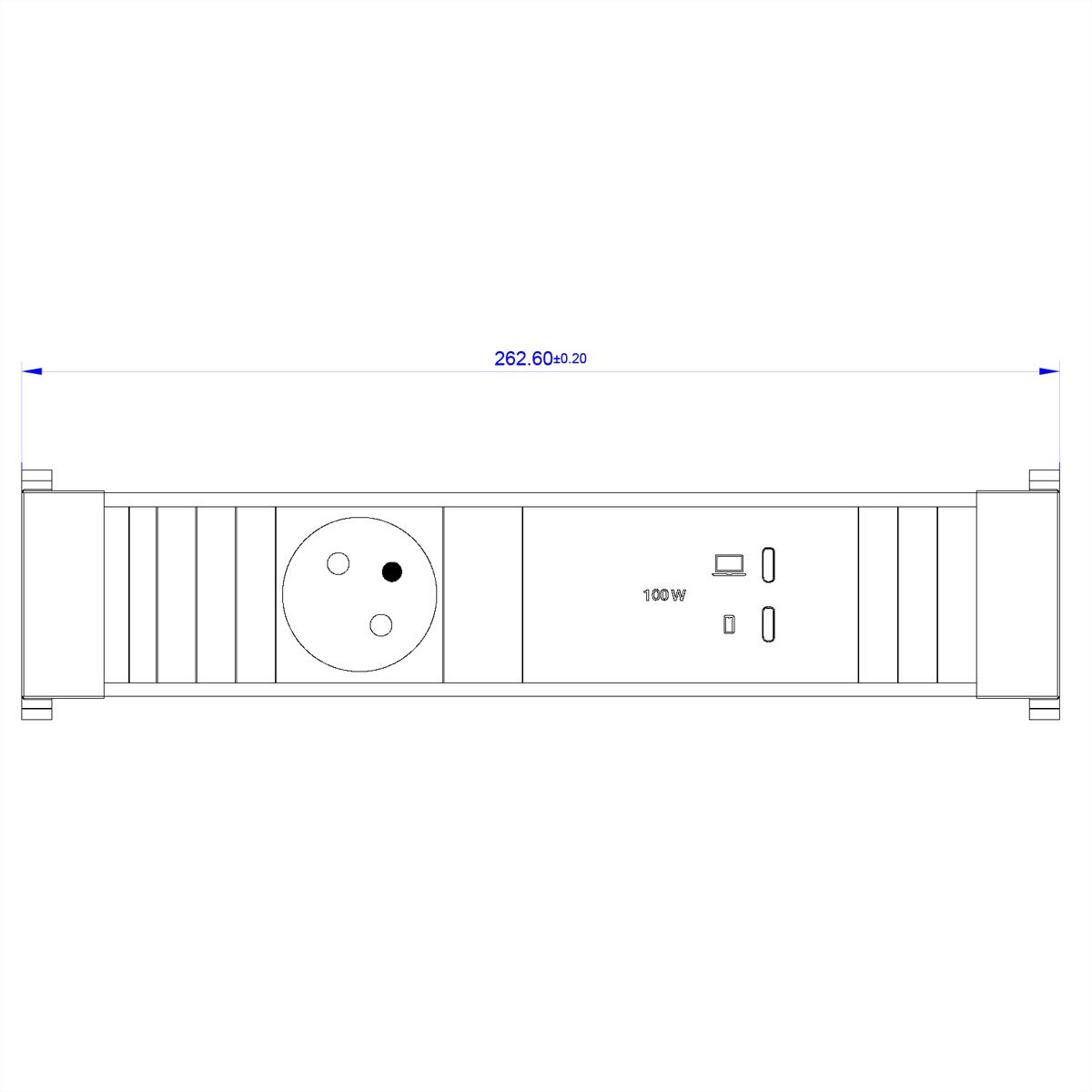 BACHMANN CONFERENCEF M 1xUTE, 1xUSB C/C 100W