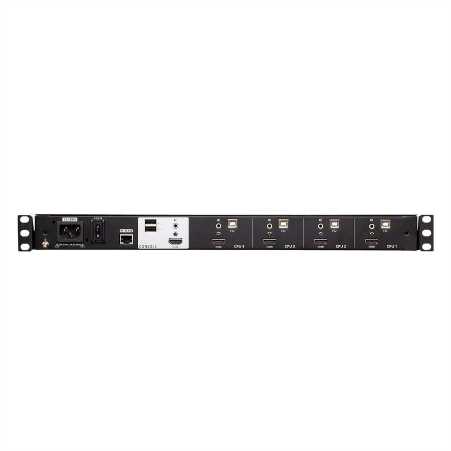 ATEN CL3884NW 4-Port Multi-View Dual Rail WideSceen LCD KVM, FR-Layout