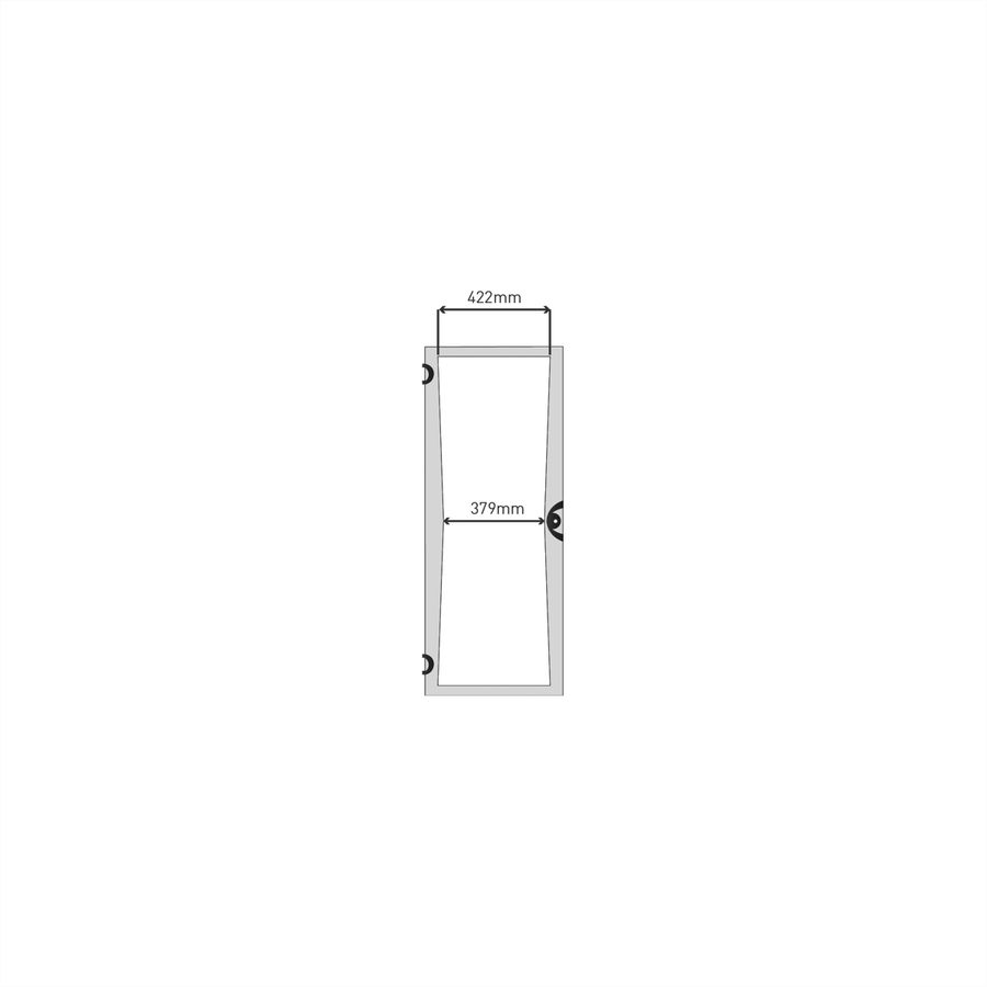 SCHROFF Novastar beglaasde acrylglas deur, RAL 7021, 20 HE 553W