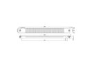 VALUE 19" Perforated Ventilation Mesh Panel, Snap-in, 1U, Metal, black