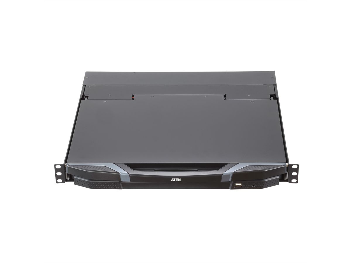 ATEN CL3800NW KVM Console USB HDMI DVI VGA Dual Rail met Duitse toetsenbord indeling