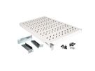 ROLINE 19-inch plank 1 U, instelbaar 770 mm diep 50 kg grijs