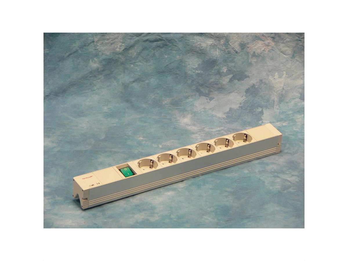 SCHROFF socket outlet with earthing contact, Wieland-STDL.WIEL/protective contact 6DO.SCHALT