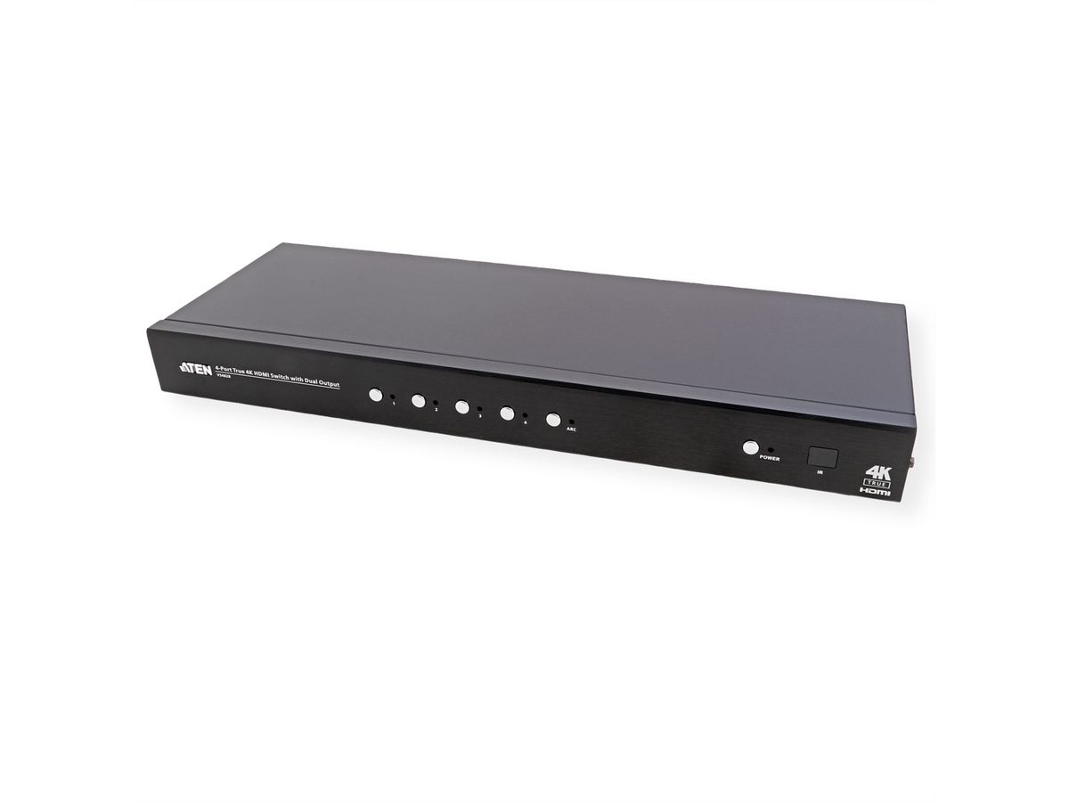 ATEN VS482B 4-poorts True 4K HDMI Switch met Dual View
