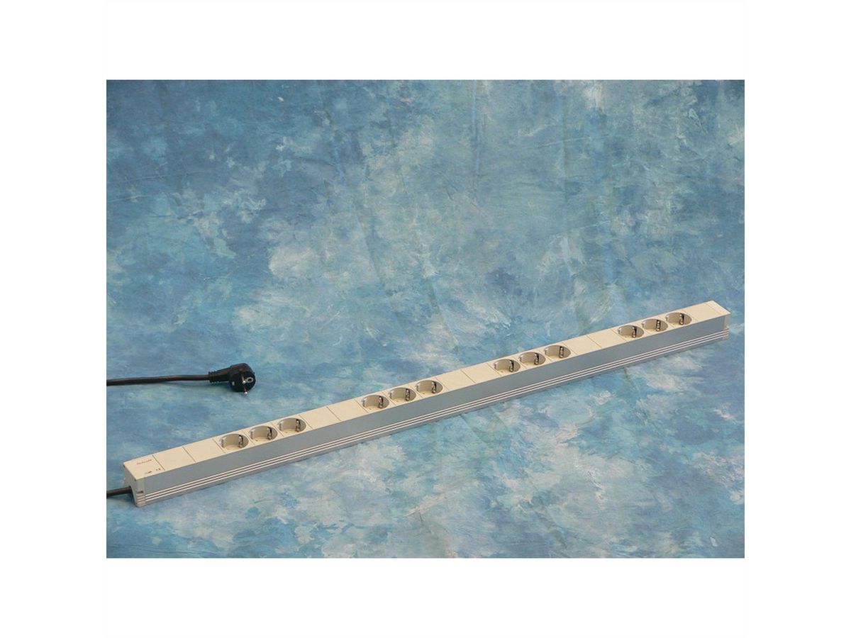 SCHROFF Socket Strip, SCHUKO, 12 Sockets
