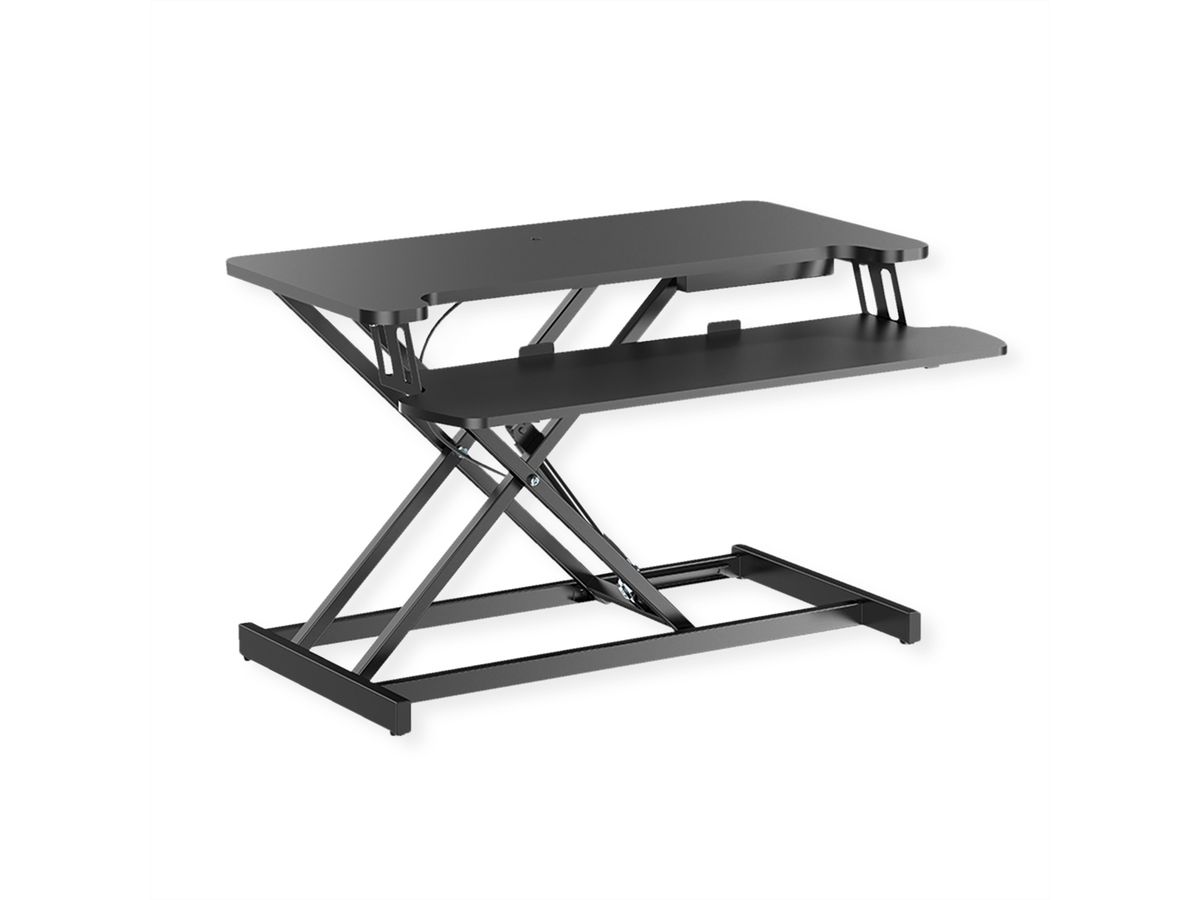 VALUE Adjustable Desktop Workstation, Sit - Stand, black