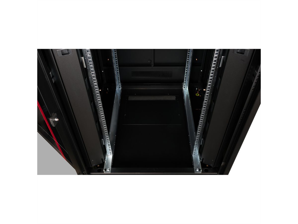 ROLINE 19-inch netwerkkast Pro 32 U , 800x800 BxD Glazen deur zwart