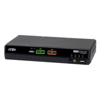 ATEN CS1142DPH4C 2-poorts USB 5K DP/HDMI , Universele Secure KVM-switch met twee schermen en kaartlezer