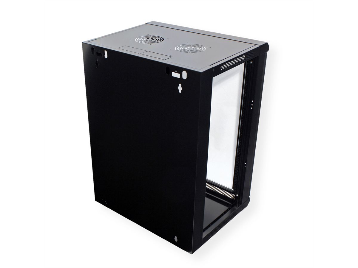 VALUE 19" Wall Mount Rack 15U, 775x570x600 mm (HxWxD), black
