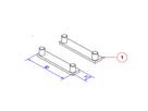 BACHMANN STEP afdekstrip 1-voudig 2x