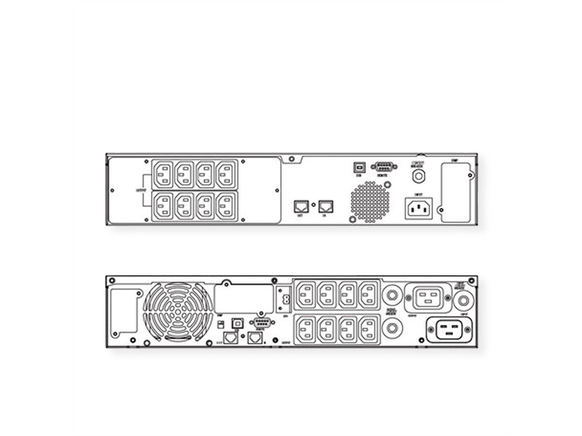 ROLINE LineSecure III 3000R - Line Interaktive USV, 19" Rackversion ...